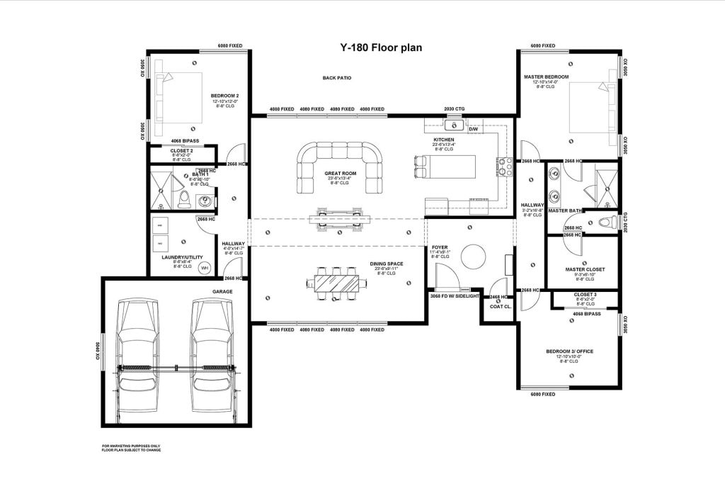 Carmel floor plan — 1