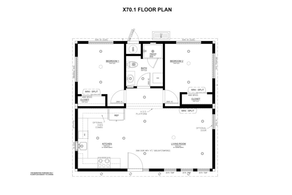 Malibu floor plan — 1