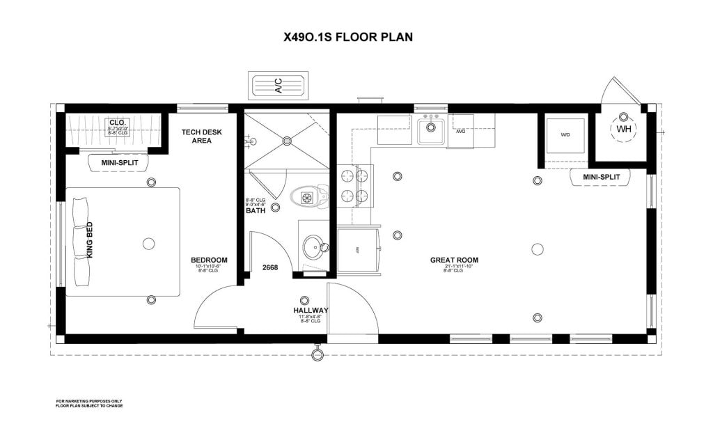 Pacifica floor plan — 1